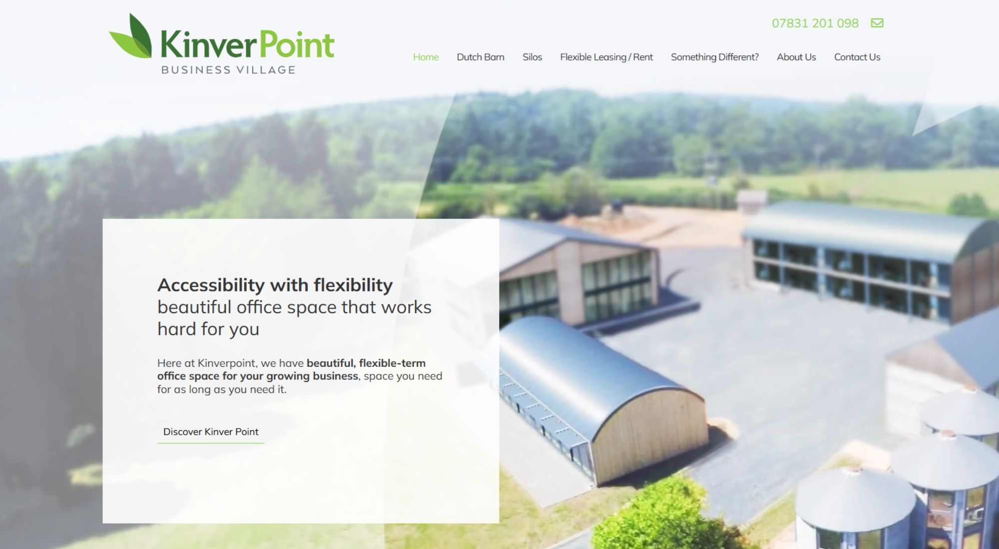 Kinver Point website copywriting example