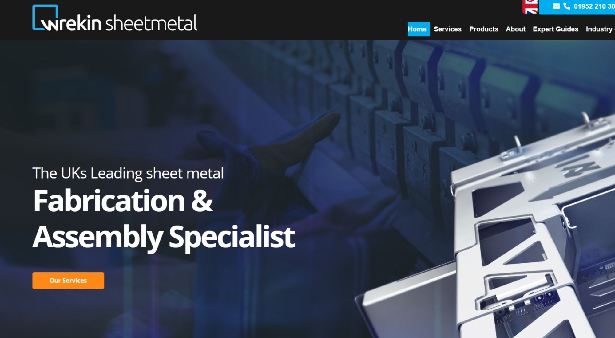 Wrekin Sheet Metal website copywriting example